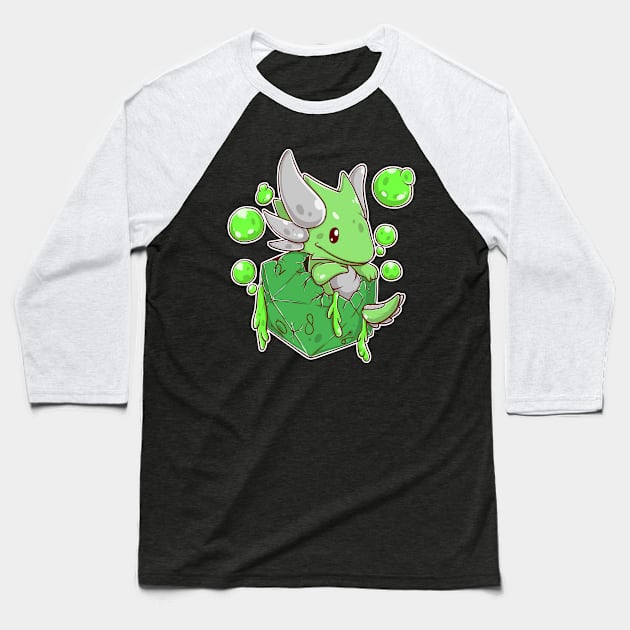 Baby Acid Dragon Baseball T-Shirt by MimicGaming